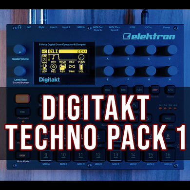 Digitakt Techno Pack 1 Presets by Mutlu Rhythms