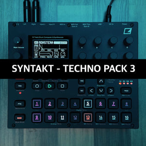 Syntakt Techno Pack 3 Presets by Mutlu Rhythms