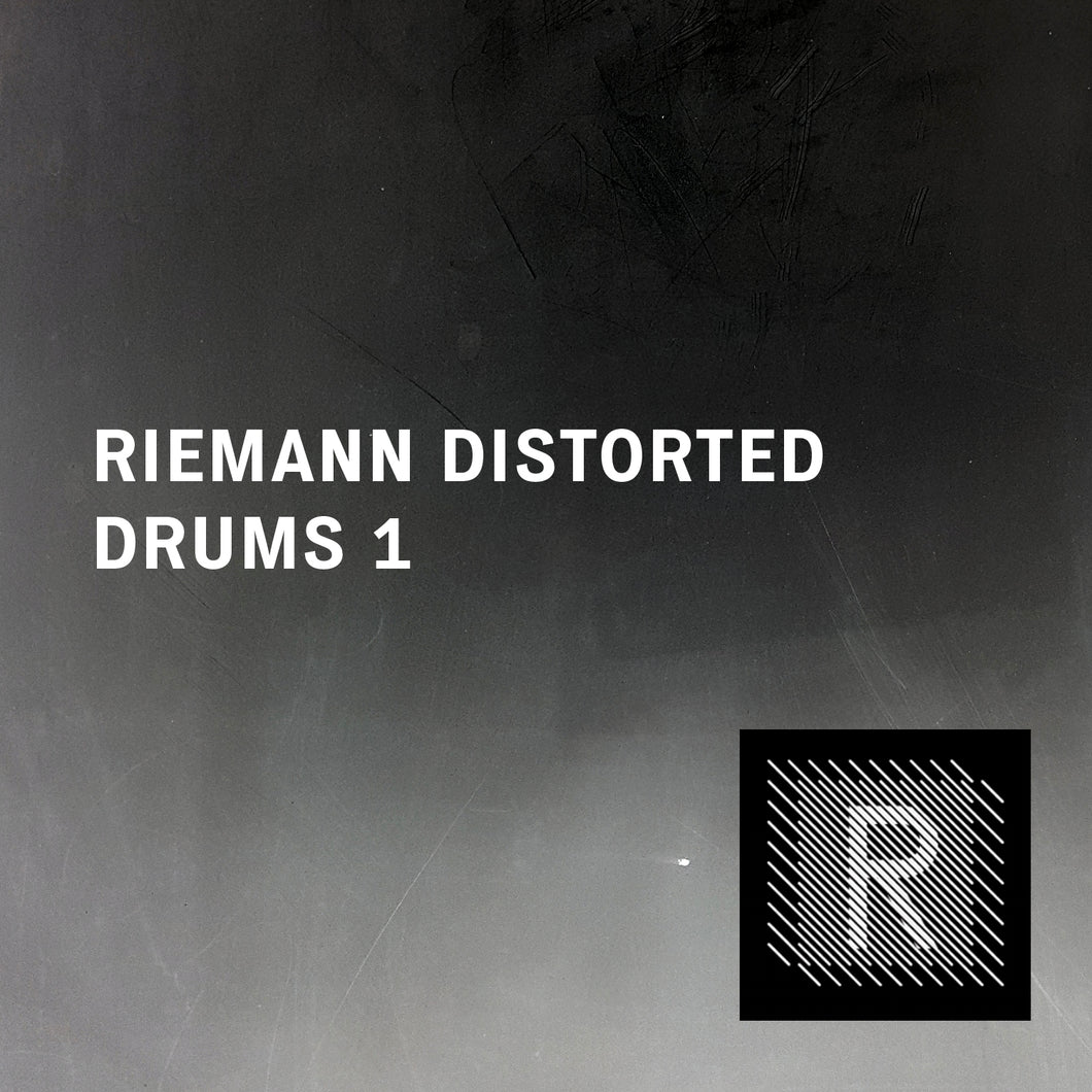 Riemann Distorted Drums 1 (24bit WAV Oneshots for Akai, Elektron, Ableton...)